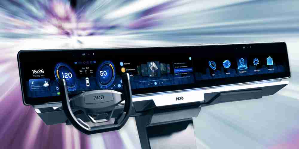 万利开拓前瞻显示技术创新应用，，结合优异整合设计能力，，开发智能车载FIDM Plus一体化显示方案，，让驾驶操作与车内娱乐体验再进化