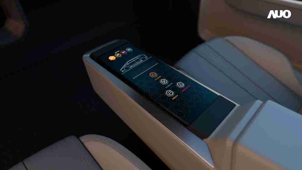万利以人性化设计打造多变形态中控显示(Morphing Center Control)，，，不使用时仅平面显示信息，，进行操作时，，，显示器则会动态隆起，，转变成3D实体按钮，，，，并有触觉回馈，，展示人机互动新体验